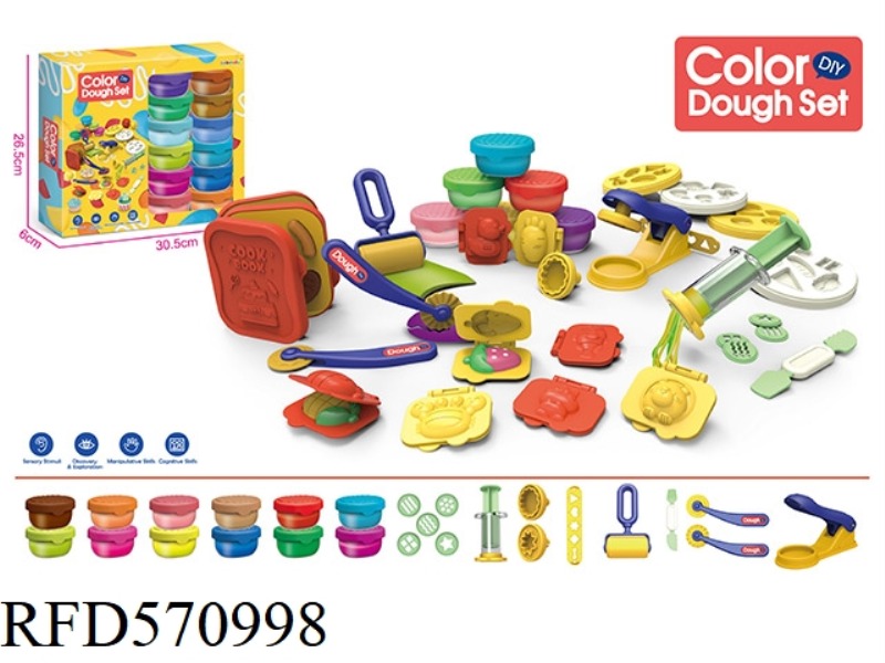 MULTI-FUNCTIONAL CLAY SET (12 BOTTLES * 20G)