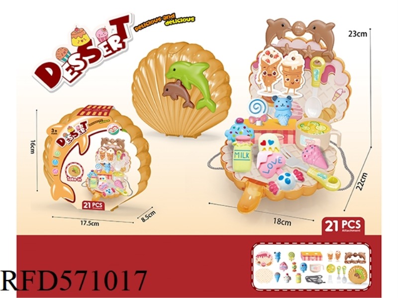 SHELL SHOULDER BAG OVER THE FAMILY DESSERT SERIES