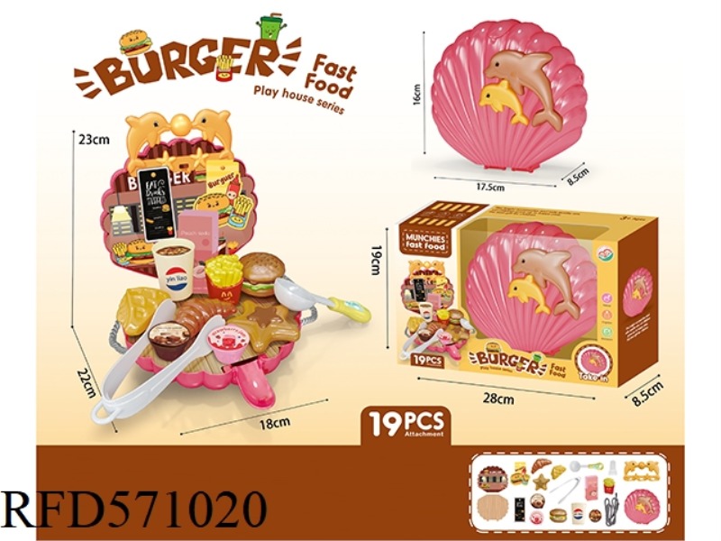 SHELL SHOULDER BAG OVER THE HOUSE BURGER LINE