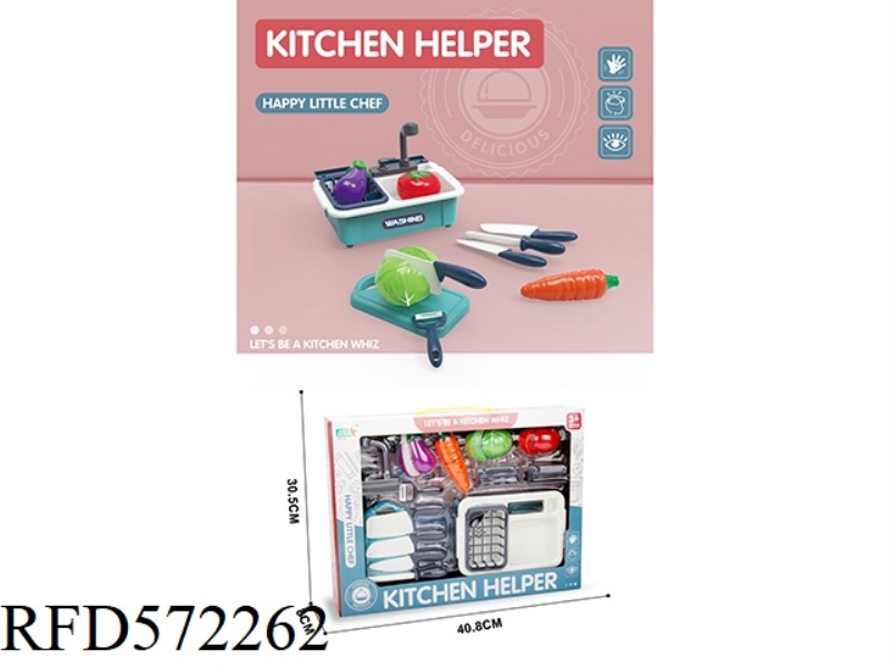 KOGA KOGA KITCHEN SET (EGGPLANT + CARROT + CABBAGE + TOMATO)/BLUE