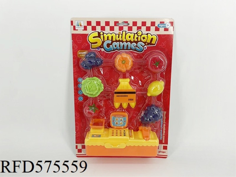FRUIT AND VEGETABLE CASH REGISTER SET