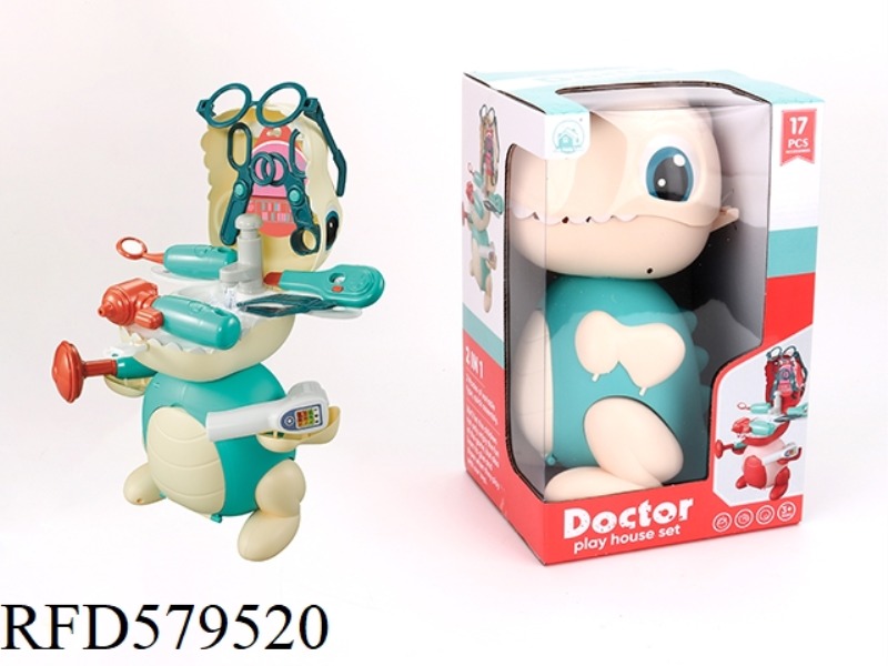 THE NEW MEDICAL DEVICE CONTAINS A FAMILY DINOSAUR (LIGHT GREEN) 18PCS