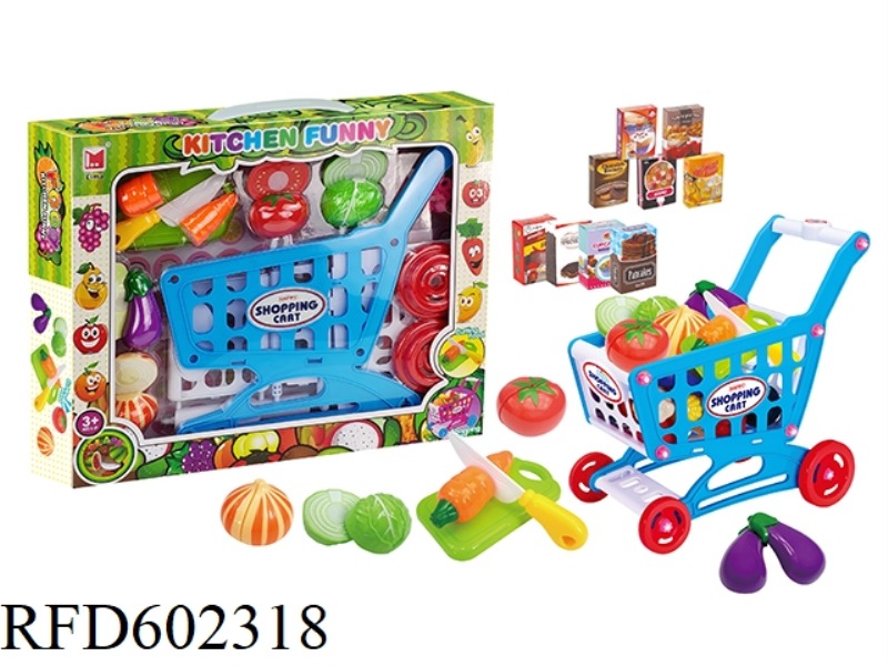 SHOPPING CART CHELA VEGETABLES 17PCS
