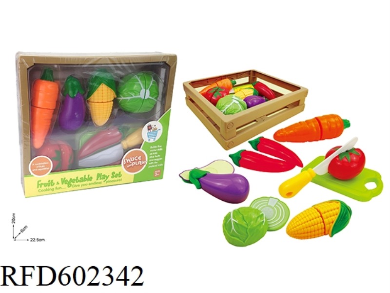 QERLE VEGETABLE WOODEN BOX SET