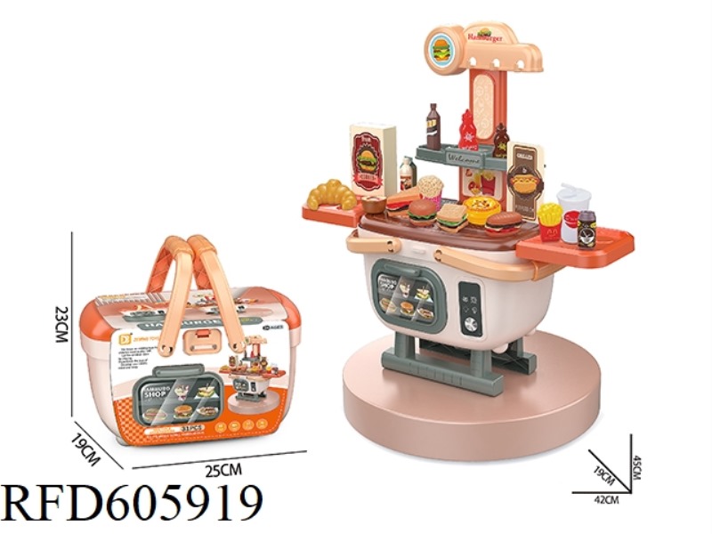 HAMBURGER RACK PORTABLE BASKET