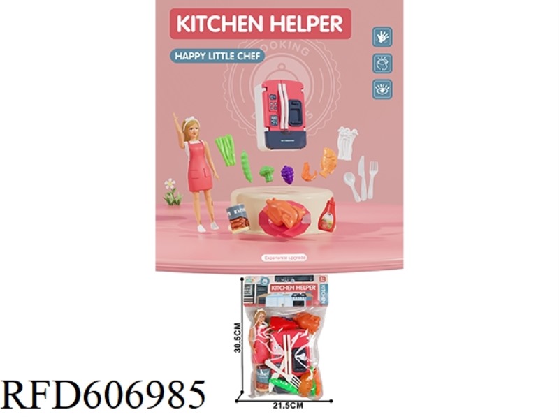HOME KITCHEN REFRIGERATOR SET/RED