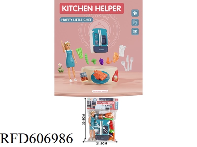 HOME KITCHEN REFRIGERATOR SET/BLUE