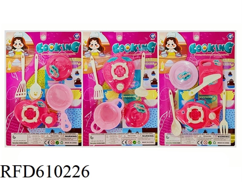 PLAY HOUSE TABLEWARE KIT 3 MIXED