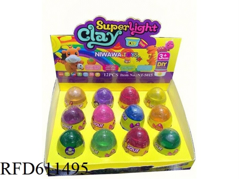 12 COLOR CRYSTAL MUD DISPLAY BOX MINI EGG