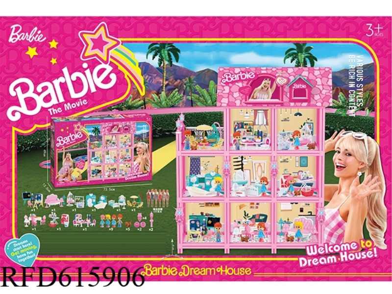 BARBIE BIG HOUSE PLAY HOUSE SET