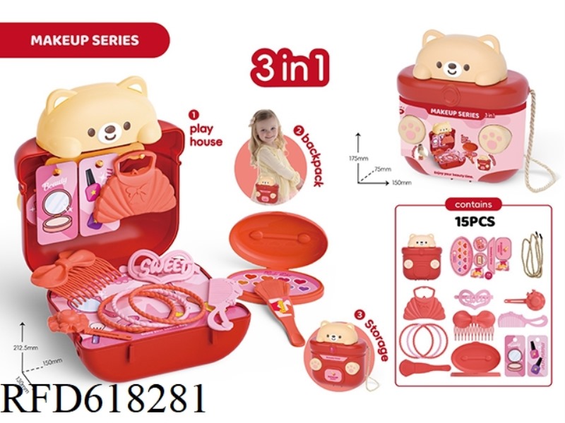 BEAR MAKEUP HOME ORGANIZER BACKPACK