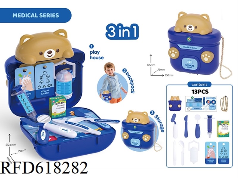 BEAR MEDICAL BACKPACK FOR HOME STORAGE