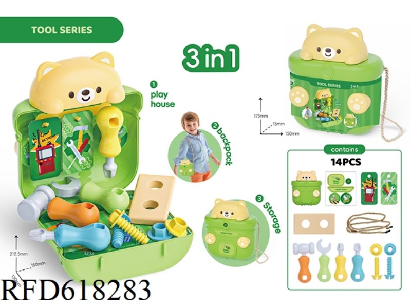 BEAR TOOLS FOR HOME STORAGE BACKPACK