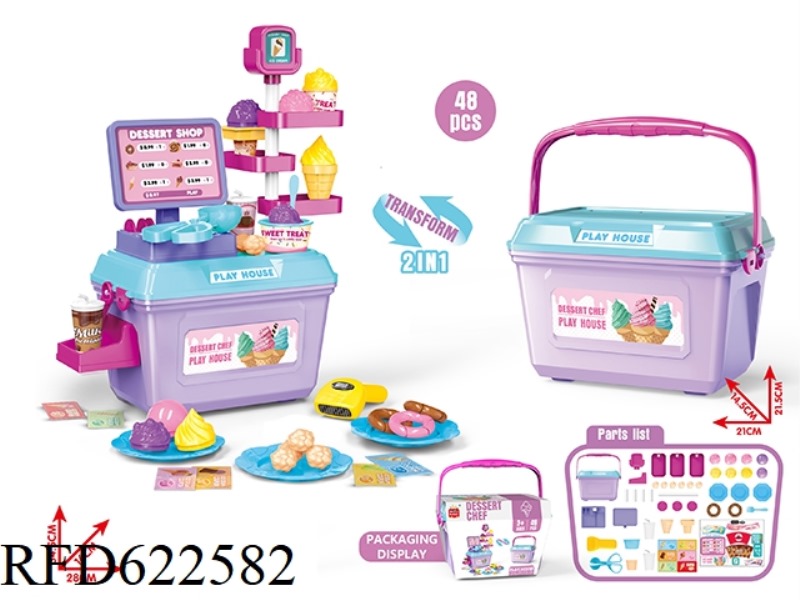 ICE CREAM FAMILY SUITCASE 54PCS