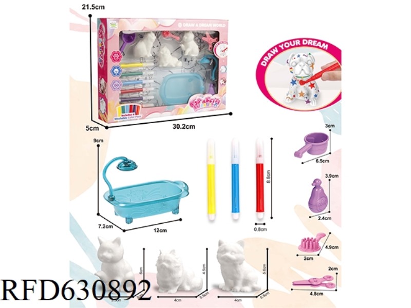 WASHABLE PAINT PET CAT