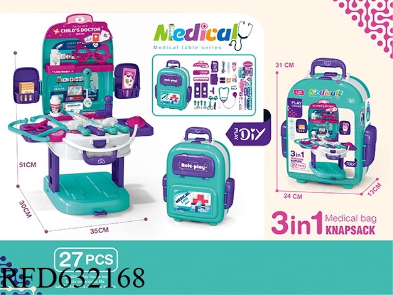 DIY 3-IN-1 BACKPACK MEDICAL TABLE
