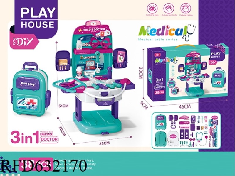 DIY 3-IN-1 BACKPACK MEDICAL TABLE