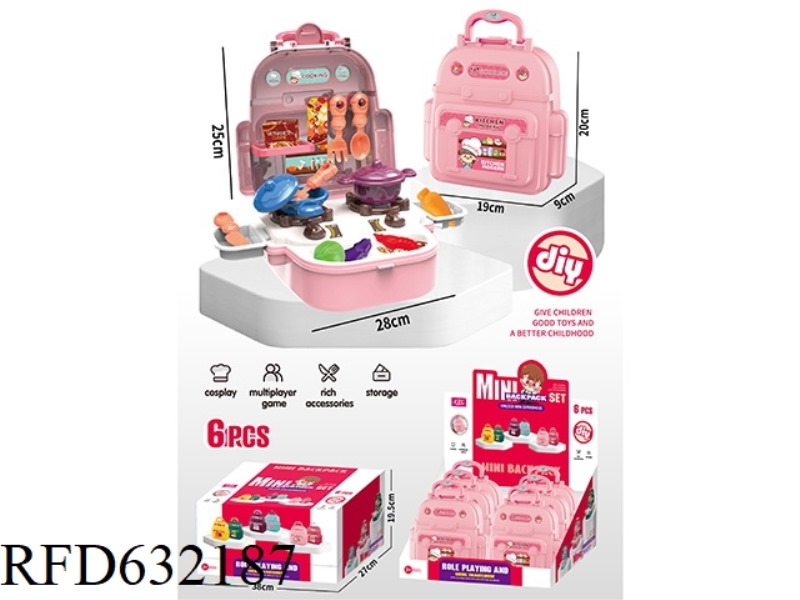 MINI BACKPACK (TABLEWARE) 6PCS