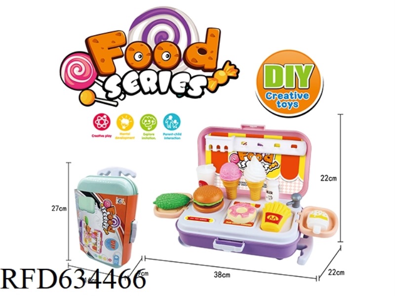 TROLLEY BOX GOURMET TABLE 2-IN-1