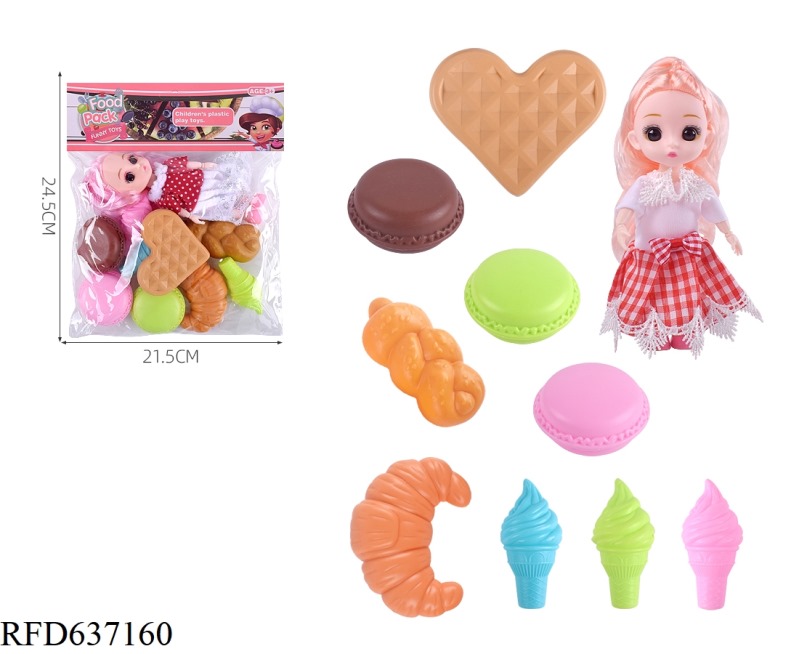 6-INCH MULTI JOINT SOLID DOLL BAPYRENE+DIM SUM TABLEWARE