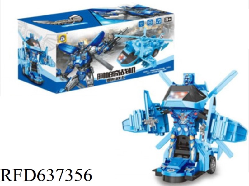 ELECTRIC APACHE TRANSFORMER HELICOPTER (CHINESE BOX)
