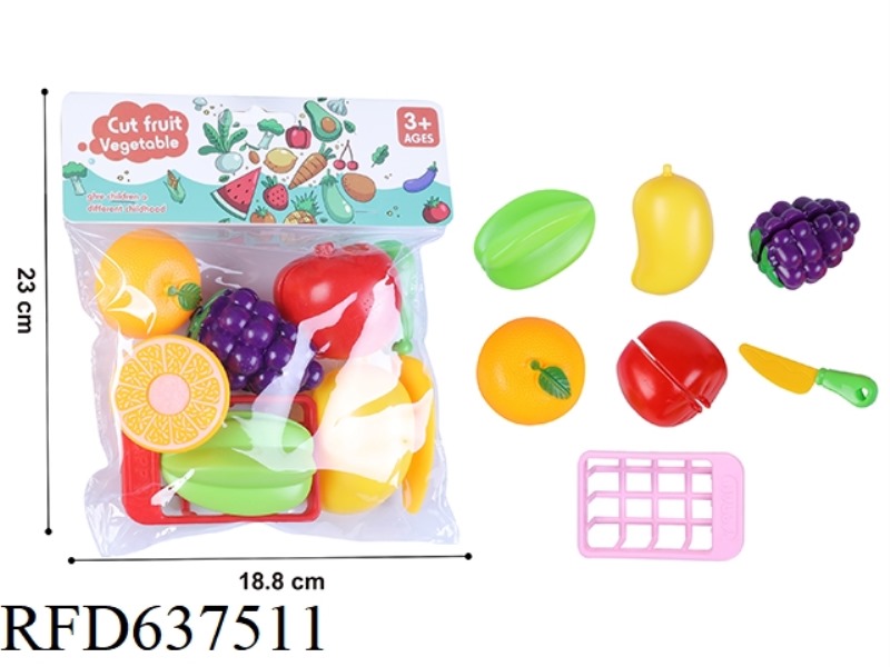 FRUIT CAN BE CUT INTO 7 PIECES