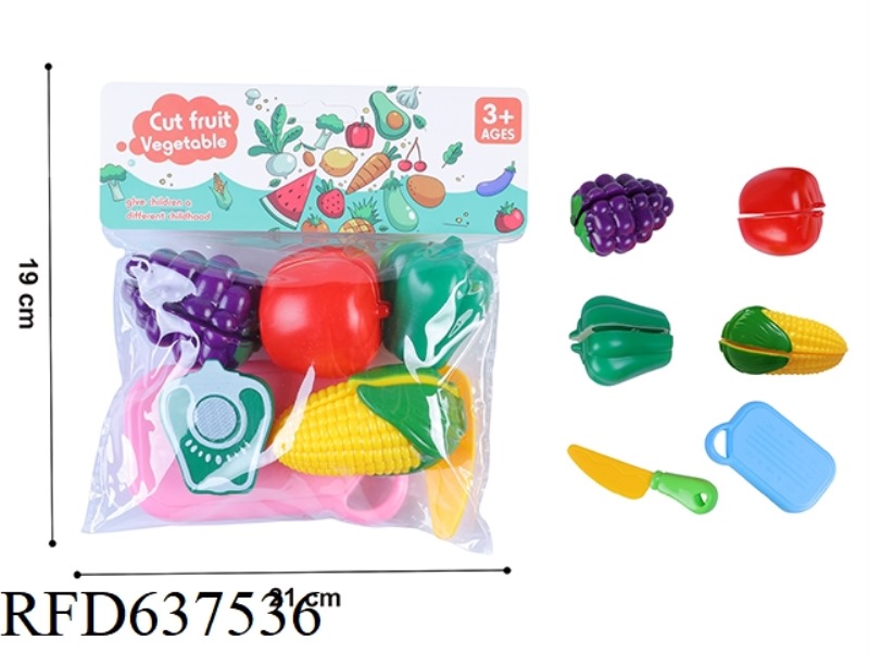 FRUIT AND VEGETABLE 6-PIECE MIXED SET