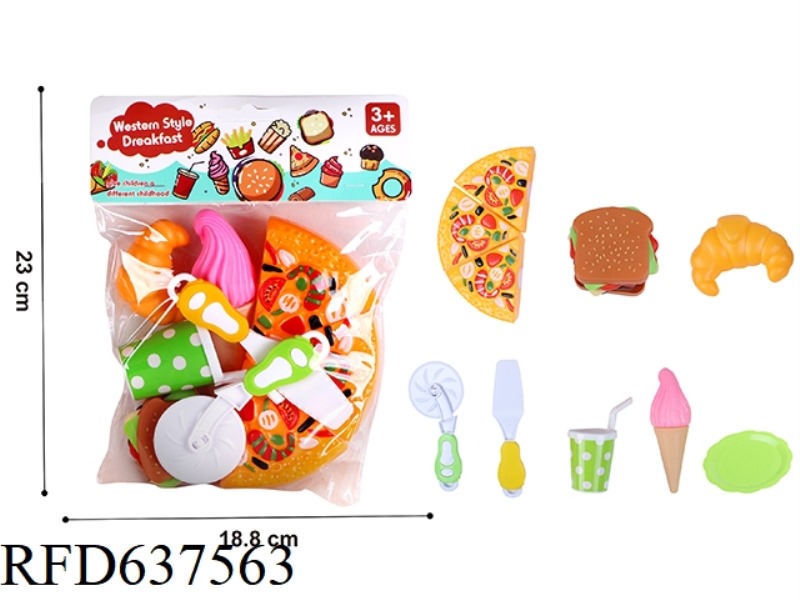 PLAY HOUSE PIZZA BREAKFAST SET