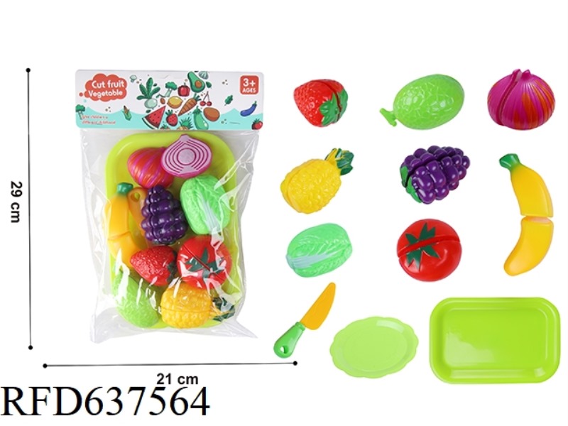 PLAY HOUSE CAN CUT FRUIT AND VEGETABLE TRAY
