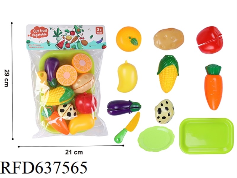 PLAY HOUSE CAN CUT FRUIT AND VEGETABLE TRAY