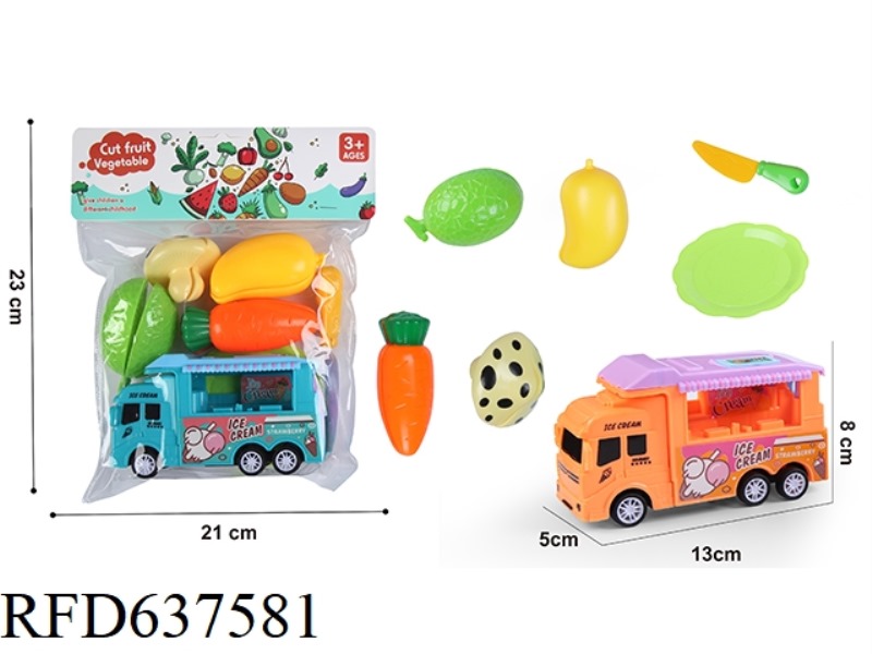 PLAY HOUSE FRUIT AND VEGETABLE CART