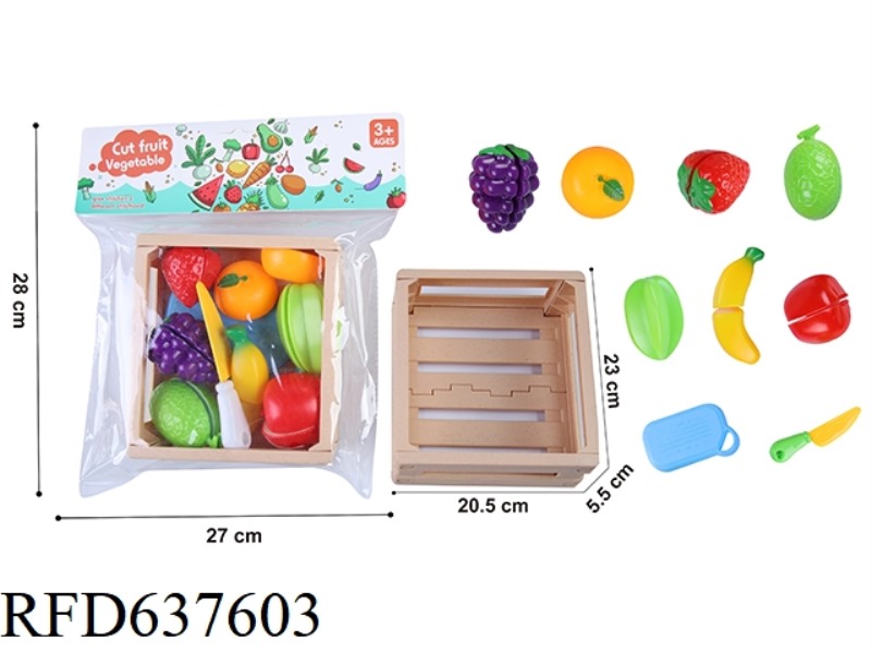 PLAY HOME FRUIT BASKET 10-PIECE SET