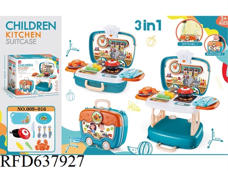 BOYS KITCHEN BACKPACK SUITCASE (3-IN-1)