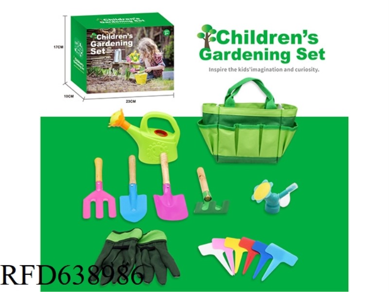 GARDEN SET (SPADE, SHOVEL, RAKE)