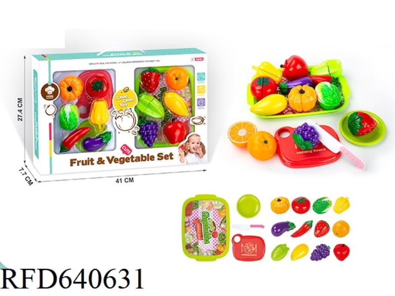 FRUIT AND VEGETABLE CHOPPING 16 PIECES SET