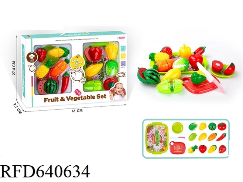 FRUIT AND VEGETABLE CHOPPING 16 PIECES SET