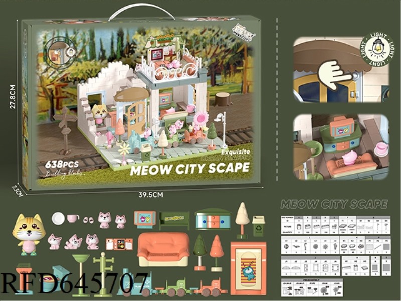 TRAIN HOUSE/BUILDING BLOCK MICROSCENE
