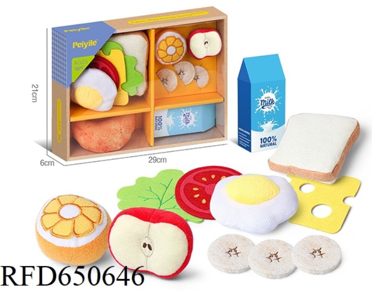 FABRIC FRUIT BREAKFAST SET 11PCS