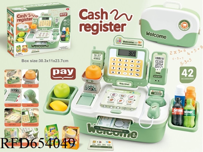 TOY CASH REGISTER GREEN