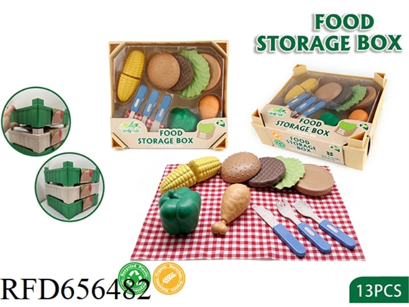 CAN BE STACKED HIGH STORAGE BOX HAMBURGER PICNIC BOX