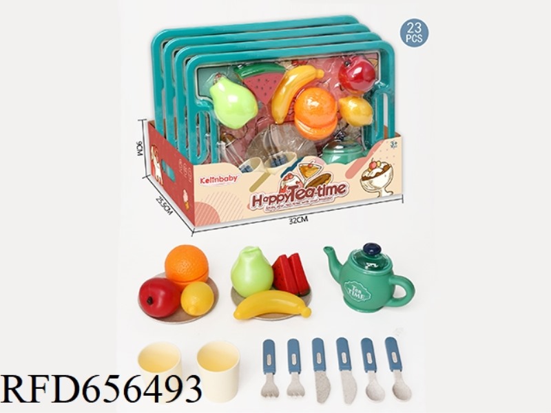 DELICIOUS AFTERNOON TEA FRUIT PLATE (GREEN) 4PCS