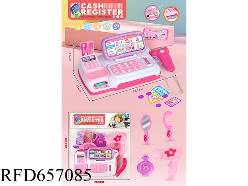 LIGHTING MUSIC CASH REGISTER+ORNAMENTS