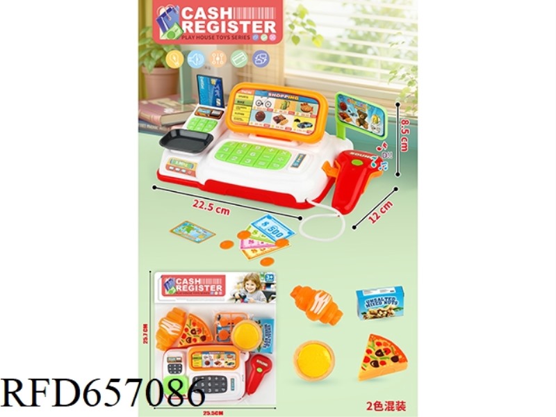 LIGHT, MUSIC, CASH REGISTER+FOOD