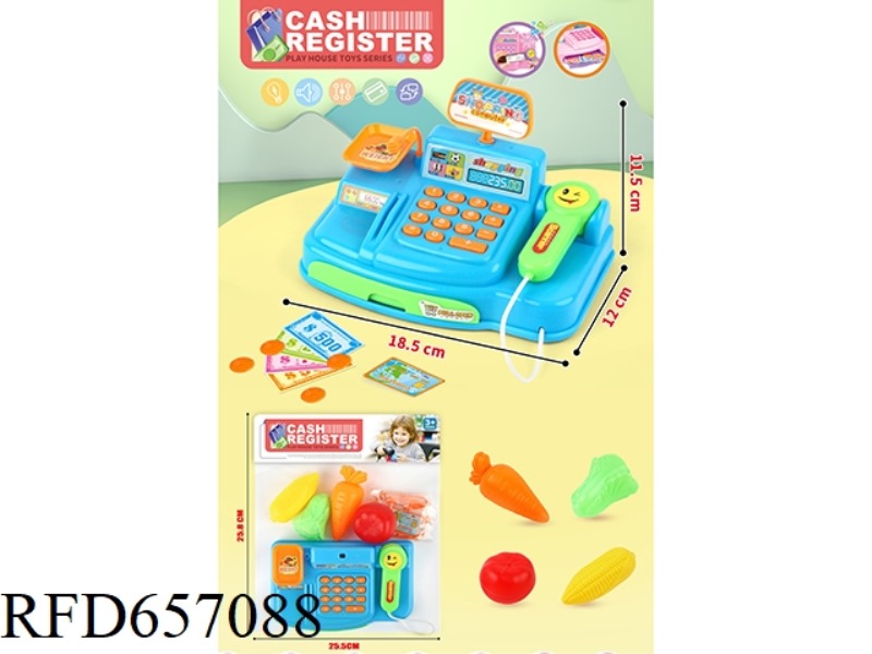 LIGHT, MUSIC, CASH REGISTER+FOOD