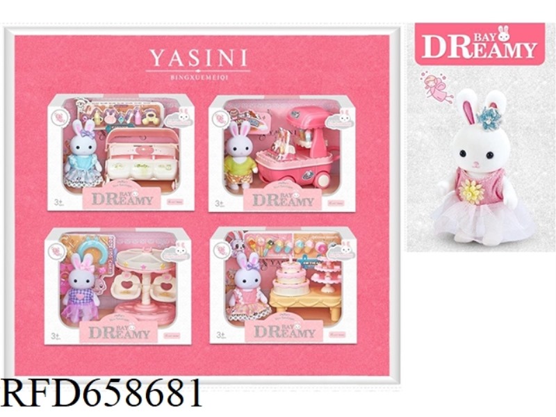 KITTY BUNNY SCENE PLAY HOUSE
