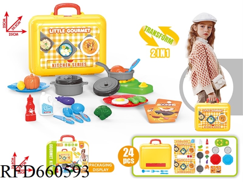 SUITCASE STORAGE KITCHEN PLAYHOUSE SET