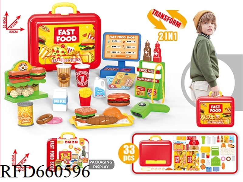 SUITCASE STORE HAMBURGER HOUSE SET