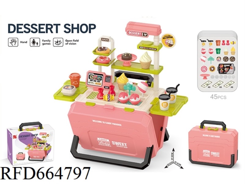 CANDY COMBINATION STORAGE SUITCASE (PINK, UNCHARGED)