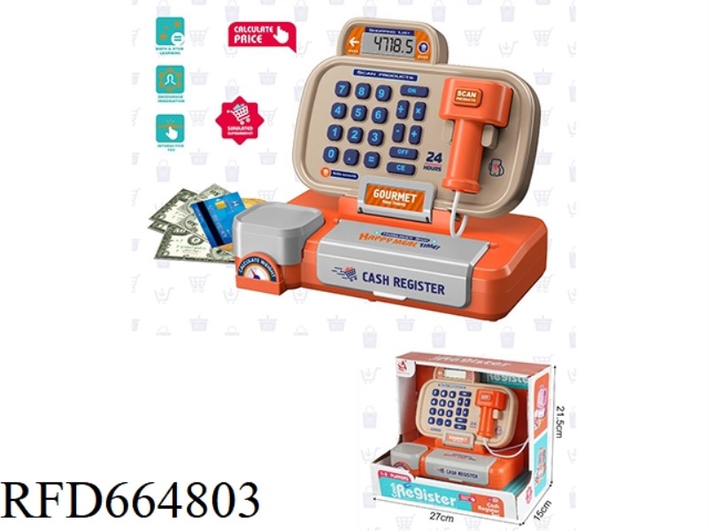 SIMULATED LIQUID CRYSTAL DISPLAY CASH REGISTER