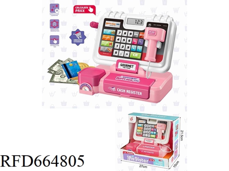 SIMULATION TOUCH SCREEN CASH REGISTER WITH LIQUID CRYSTAL DISPLAY